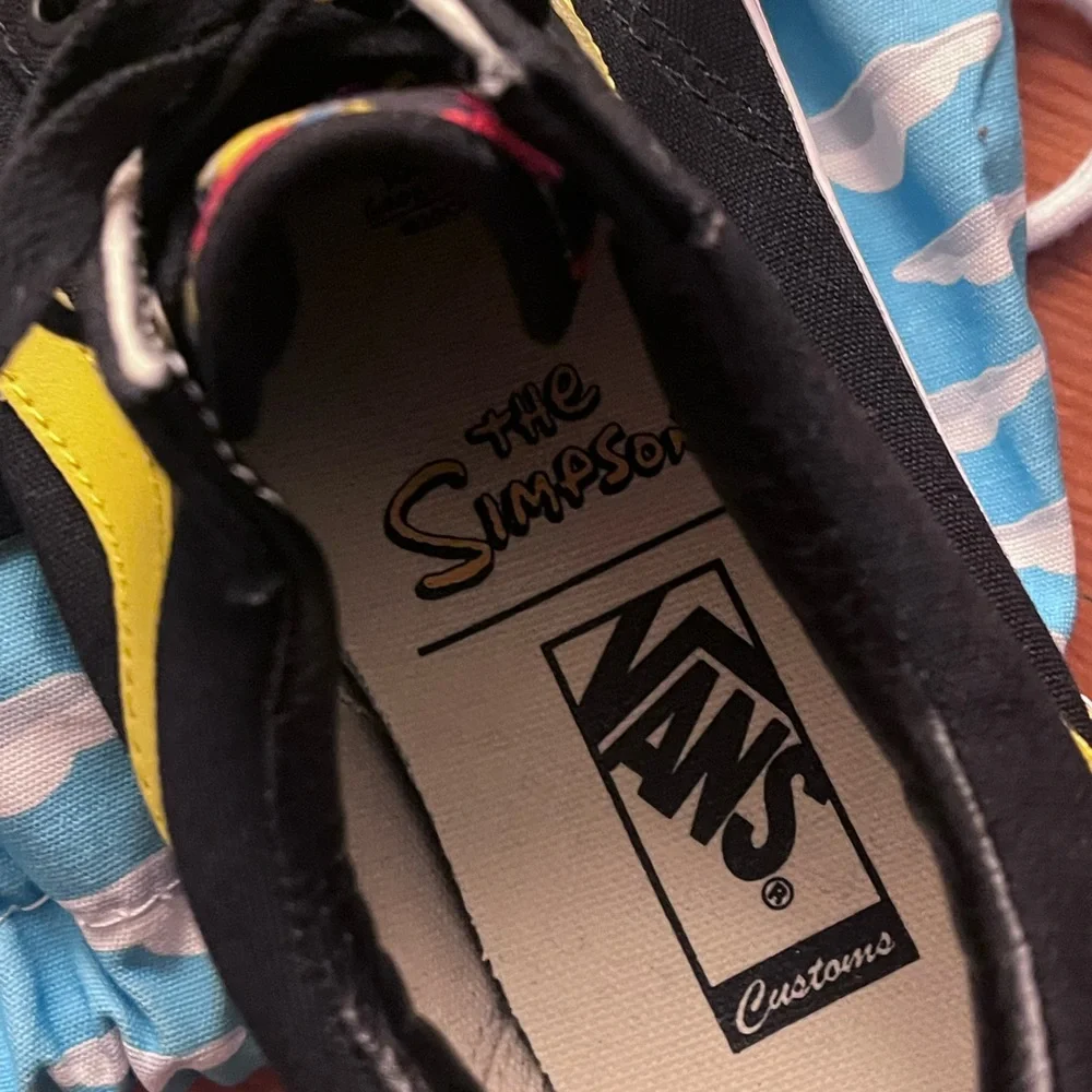 Vans Black and Yellow Cartoon Sneakers - Picture 5 of 8